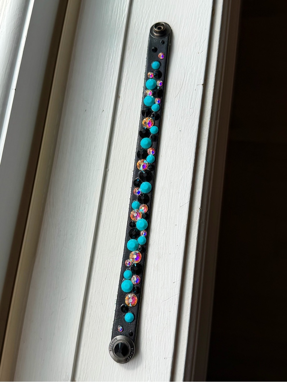 Swarovski Rhinestone Bracelet - TURQUOISE & BLACK